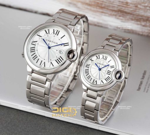 ساعت کارتیه بالن‌بلو ست سیلور Cartier Ballon Bleu