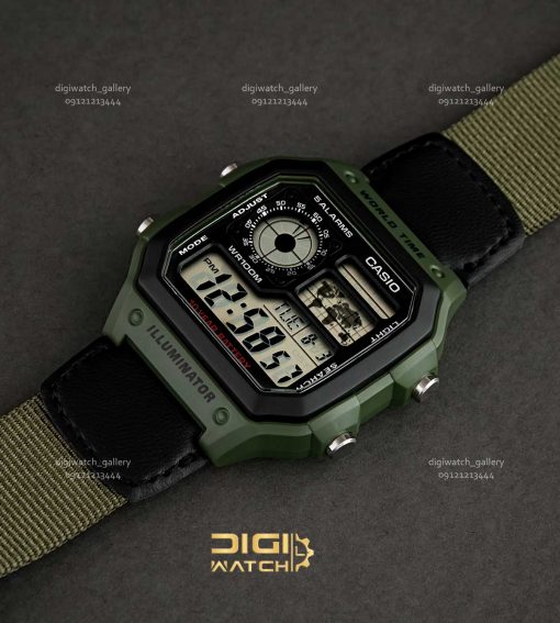 ساعت اورجینال مردانه کاسیو مدل CASIO-AE-1200WHB-3B