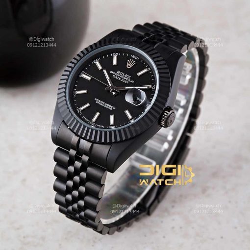 rolex datejust black-1