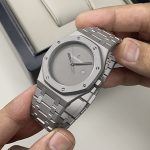 ساعت مردانه AP سیلور + ویدیو Audemars Piguet Royal Oak