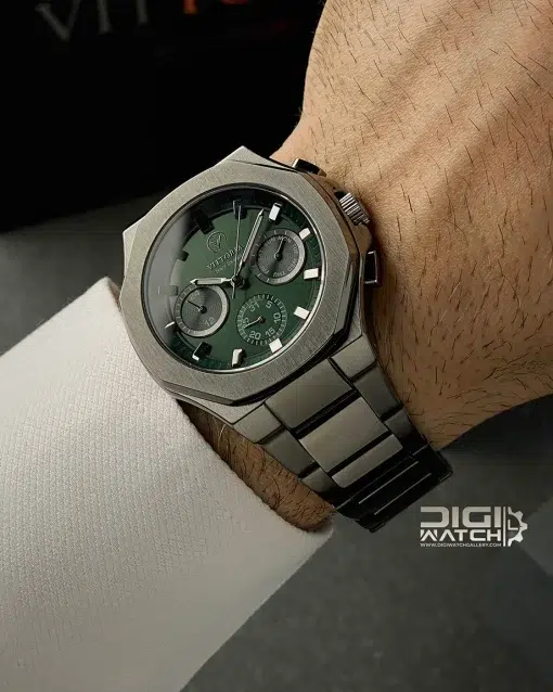 ساعت اورجینال مردانه ویتوریا مدل Vittoria VT3407N سبز