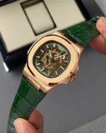 ساعت پتک فیلیپ ناتلیوس موتور اتوماتیک مردانه Patek Philippe سبز