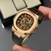 ساعت پتک فیلیپ ناتلیوس موتور اتوماتیک مردانه Patek Philippe قهوه ای