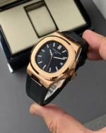 ساعت پتک فیلیپ ناتلیوس موتور اتوماتیک مردانه Patek Philippe مشکی طلایی