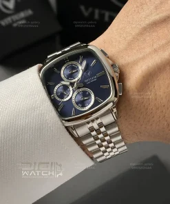 ساعت ویتوریا مدل VT3403 رنگ سیلور صفحه آبی