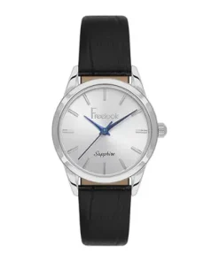 ساعت چرمی زنانه فریلوک مشکی FL.1.10541-1