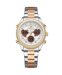 ساعت اورجینال زنانه نیوی فورس Naviforce NF5045 S/W/RG