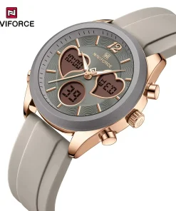 Alternative view of ساعت اورجینال زنانه نیوی فورس Naviforce NF5045 RG/B.GY/B.GY