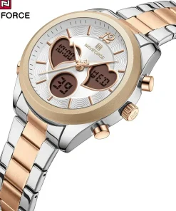 Alternative view of ساعت اورجینال زنانه نیوی فورس Naviforce NF5045 S/W/RG