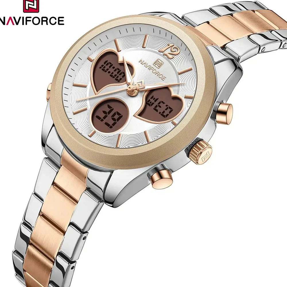 ساعت اورجینال زنانه نیوی فورس Naviforce NF5045 S/W/RG - Image 2