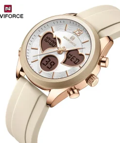 Alternative view of ساعت اورجینال زنانه نیوی فورس Naviforce NF5045 RG/W/BG