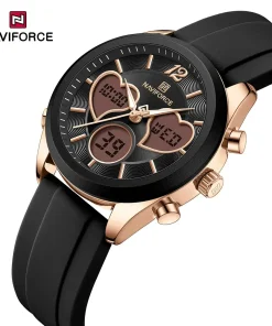 Alternative view of ساعت اورجینال زنانه نیوی فورس Naviforce NF5045 RG/B/B