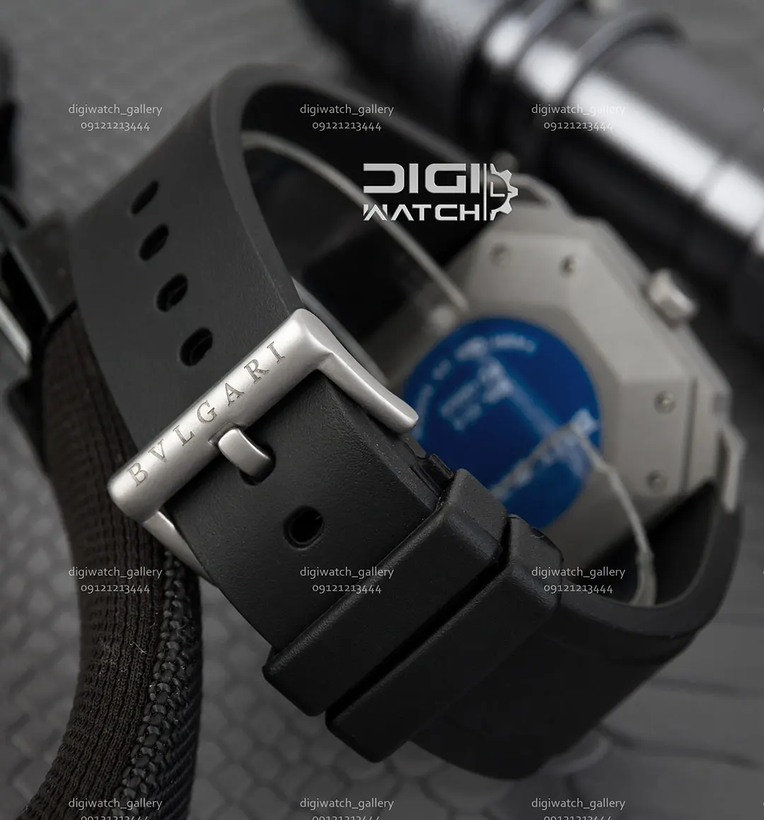 ساعت مردانه بولگاری مدل اکتو Bvlgari OCTO مشکی - تصویر 5