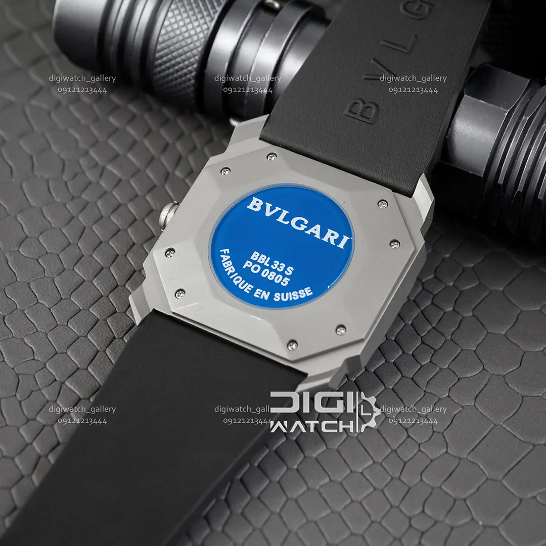 ساعت مردانه بولگاری مدل اکتو Bvlgari OCTO مشکی - تصویر 4