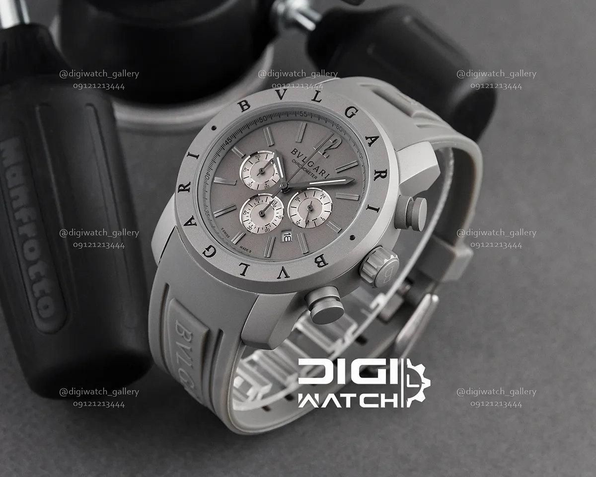 ساعت مردانه بولگاری طوسی Bvlgari-Calibro - تصویر 2