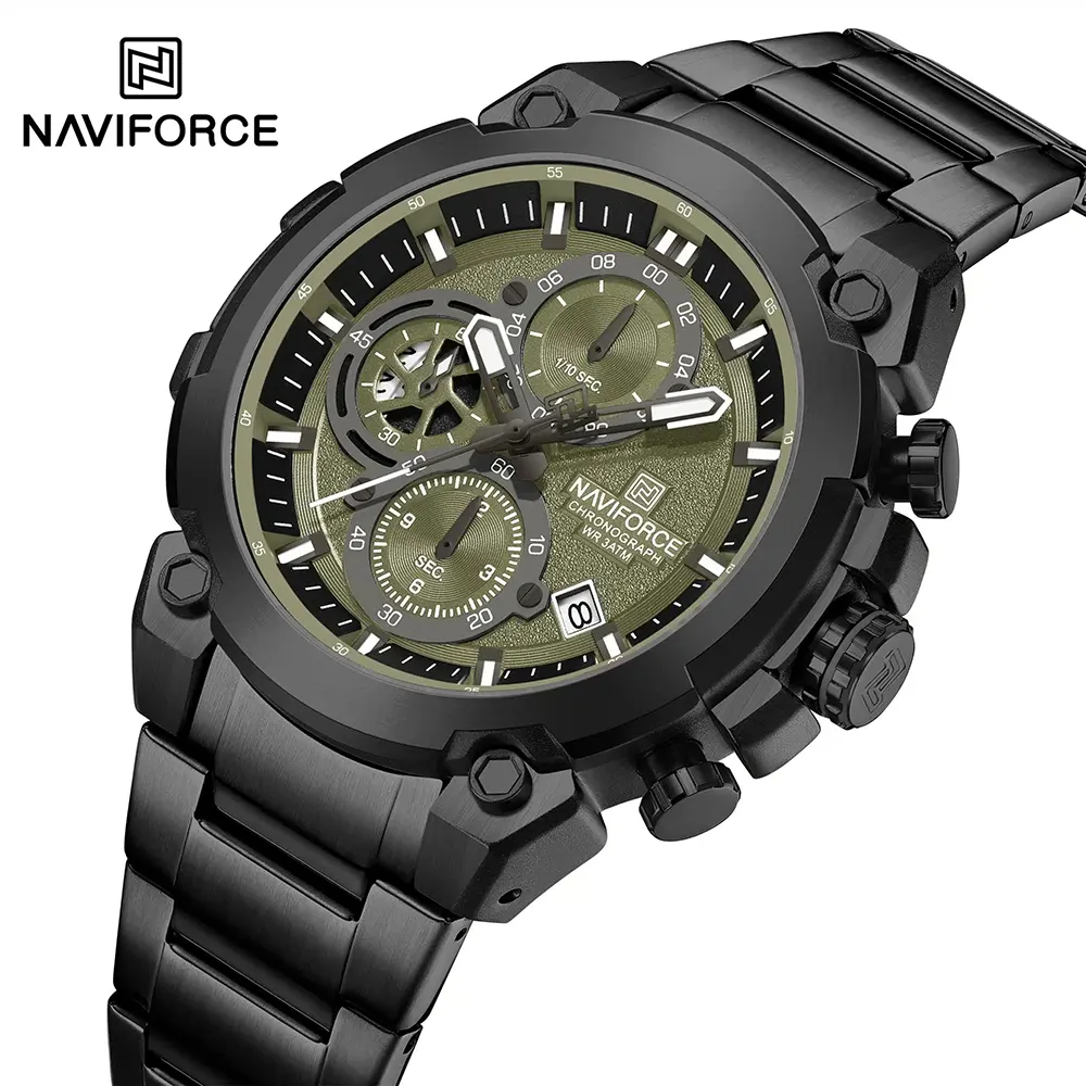ساعت اورجینال مردانه نیوی فورس مدل NAVIFORCE NF8071 B/GN/B - Image 2