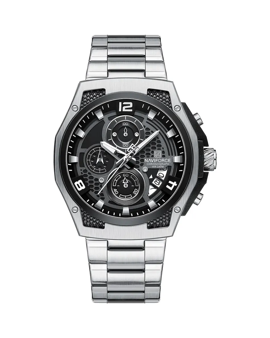 Naviforce NF8051S SBS copy ساعت اورجینال مردانه نیوی فورس مدل Naviforce NF8051S S/B/S - Image 1